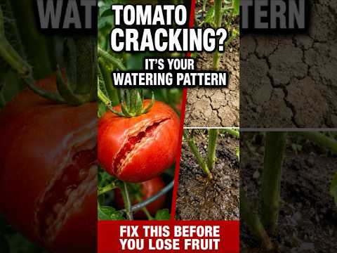 Why Are My Tomatoes Cracking?  Fix Your Watering Pattern #raisedbedgardening